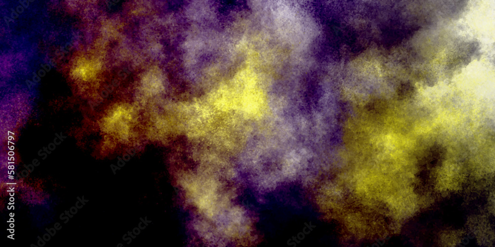 Abstract background with multicolor paper texture and grunge background .Colored powder cloud. Modern and creative design with metal corroded texture background. . Colorful dust explode. paper texture