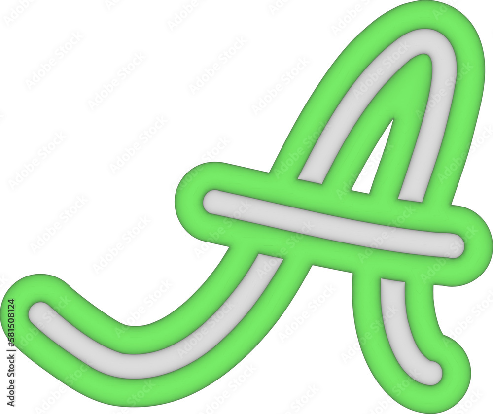 3d letter A 3d letter A