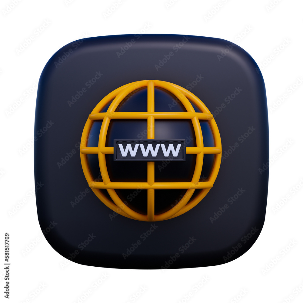 3D User Interface Web Browser Isolated 3D User Interface Web Browser Isolated