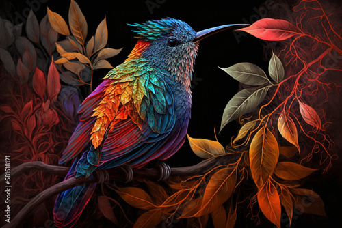Vibrant Feathers and Sky-Bound Flights: The Majestic World of Avian Beauty © fabricio
