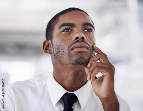 Quadro su tela Envisioning his future in business