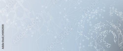 Quantum processing. Deep learning artificial intelligence. Future new technology  for business or science presentation