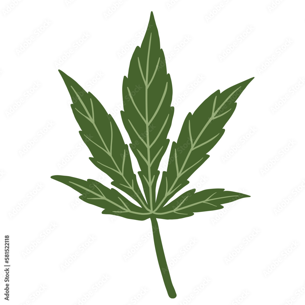 simplicity cannabis leaf freehand drawing flat design. simplicity cannabis leaf freehand drawing flat design.