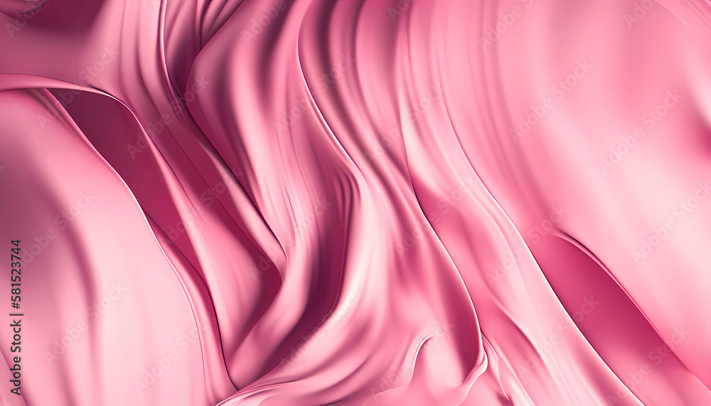 Obraz premium shiny pink satin background, created with generative ai