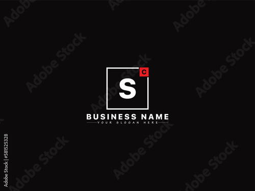 Alphabet Cs Letter Logo, Unique Letter Logo Cs