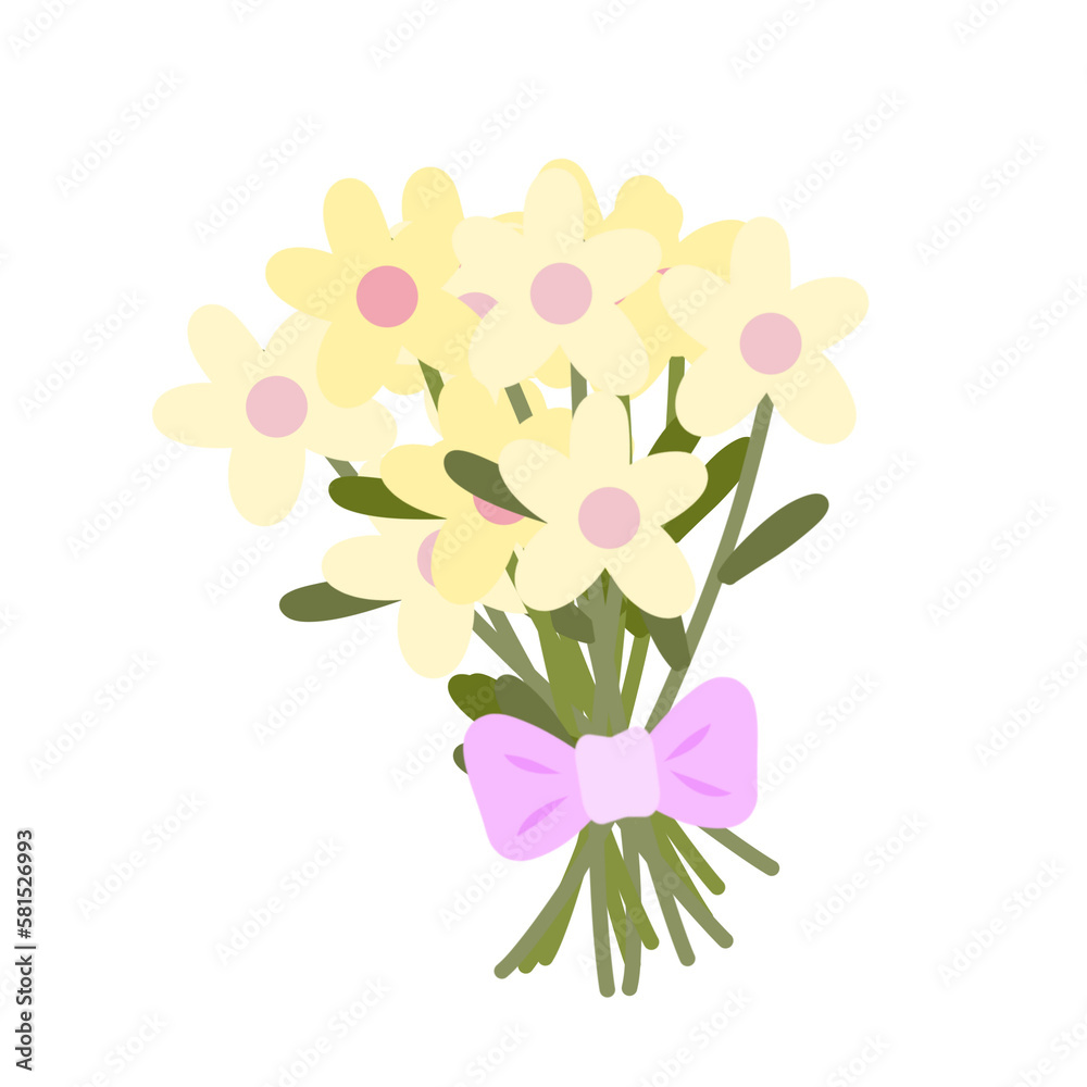 Obraz premium Cute flower illustration