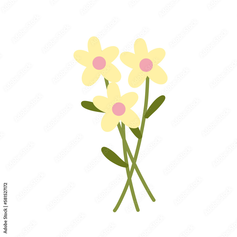 Cute flower illustration