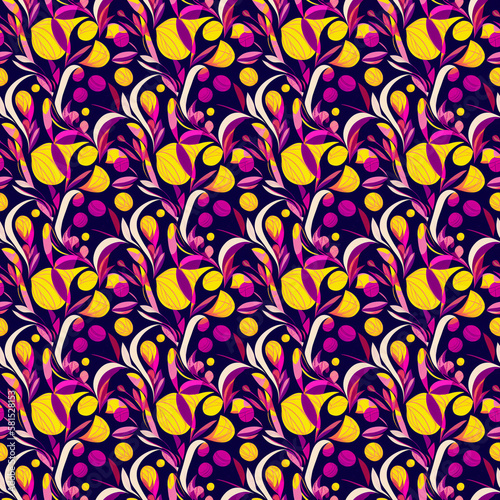 seamless floral pattern, Generative AI