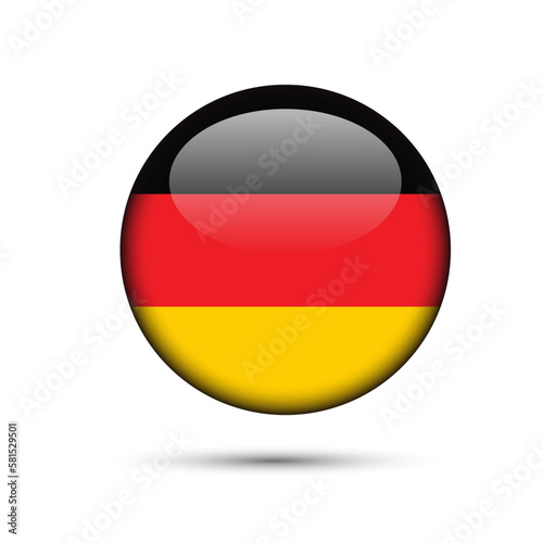 Made in Germany vector logo and Germany flags logo design 