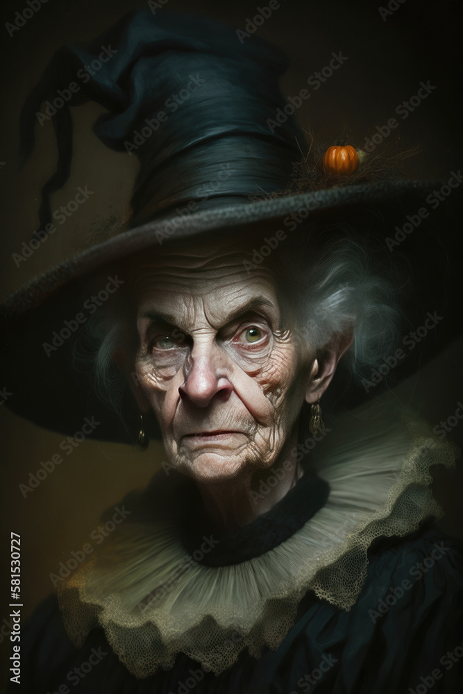 Evil Wicked Witch Halloween Illustration Evil Wicked Witch Halloween Illustration