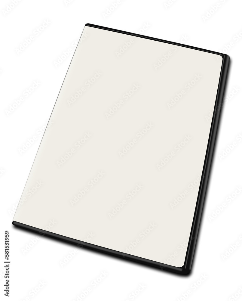 DVD box blank template white for presentation layouts and design. 3D ...