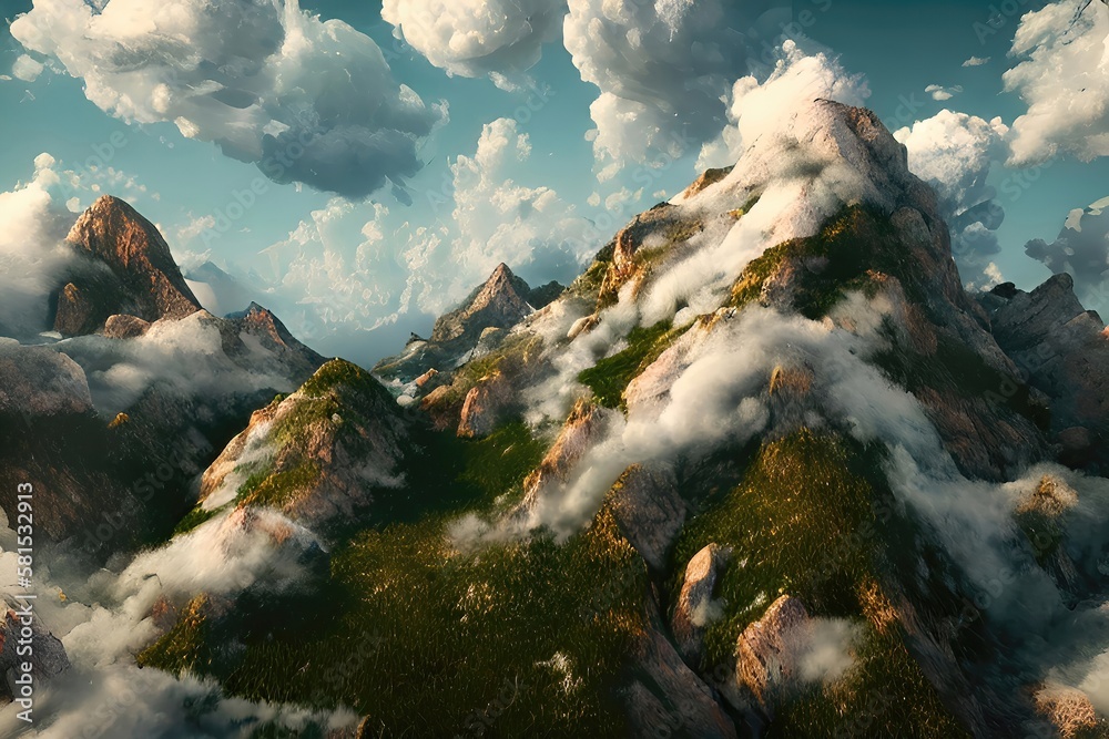 Breathtaking Landscapes with Blue Skies and Green Forests Breathtaking Landscapes with Blue Skies and Green Forests