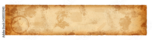 Long wide panoramic background texture, sheet of grunge paper.