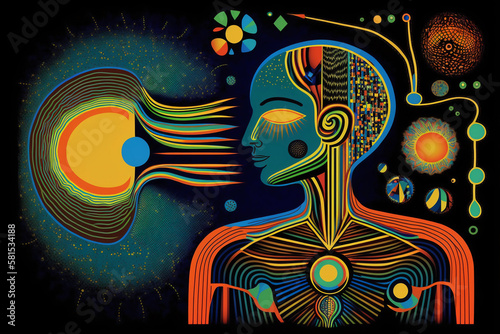 Enew Collection · Cosmic Energy Healing Human · Universal Energy · Balance · Meditation · Visionary Illustrations