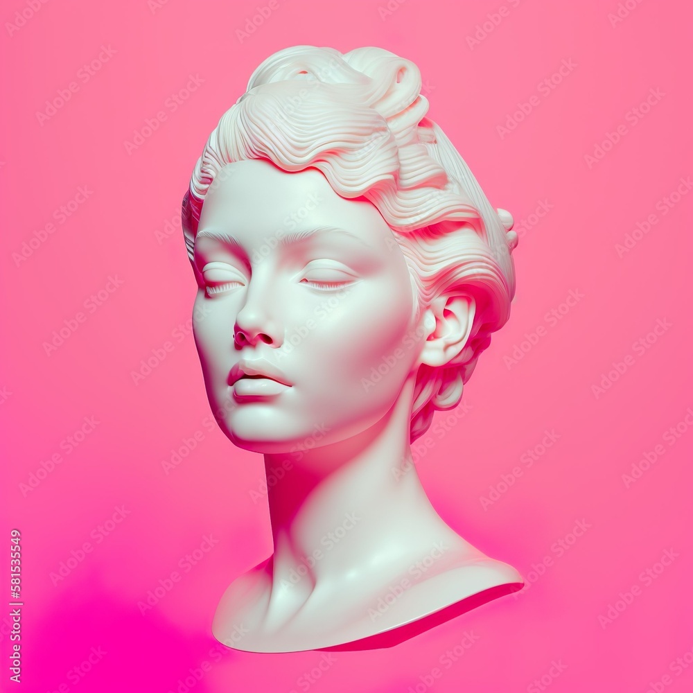 Contemporary Art: A Stunning Modern Abstract Sculpture Design of a Woman's Head