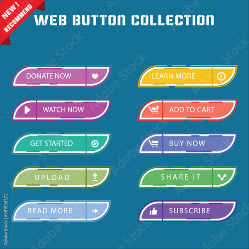 cta web button collection	