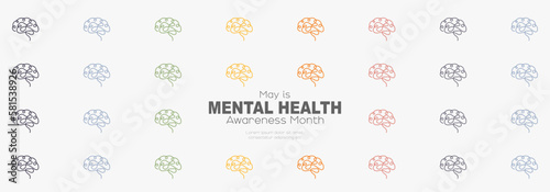 May is Mental Health Awareness Month banner.