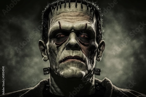 The Monster of Frankenstein. Generative AI photo