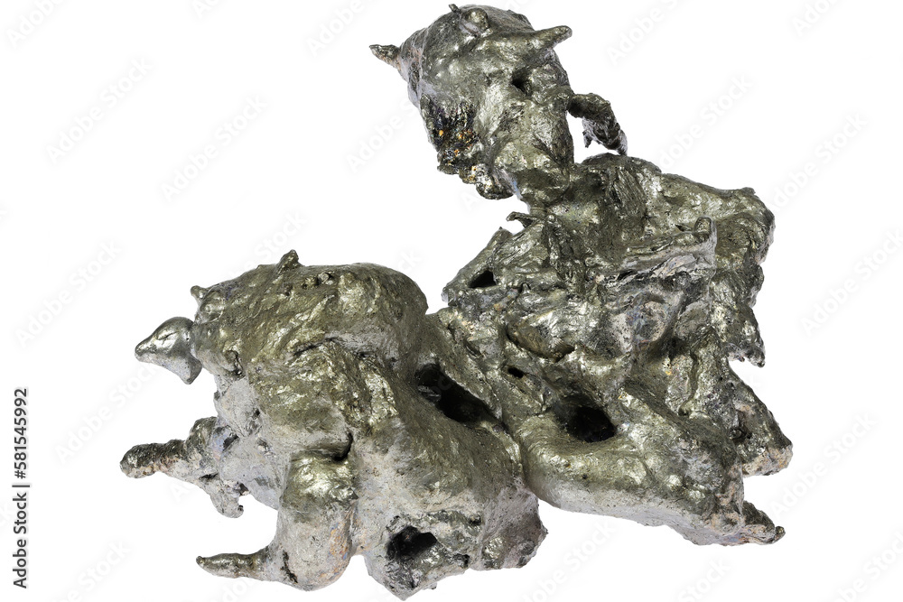 Obraz premium 99.9% fine cobalt isolated on white background