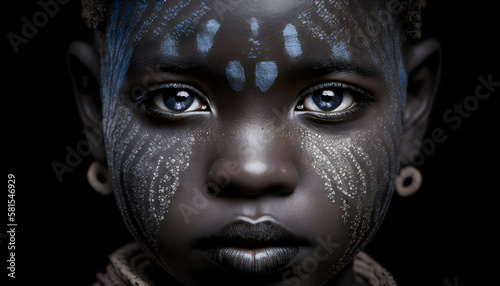 African Tribal Face Painting © Demencial Studies