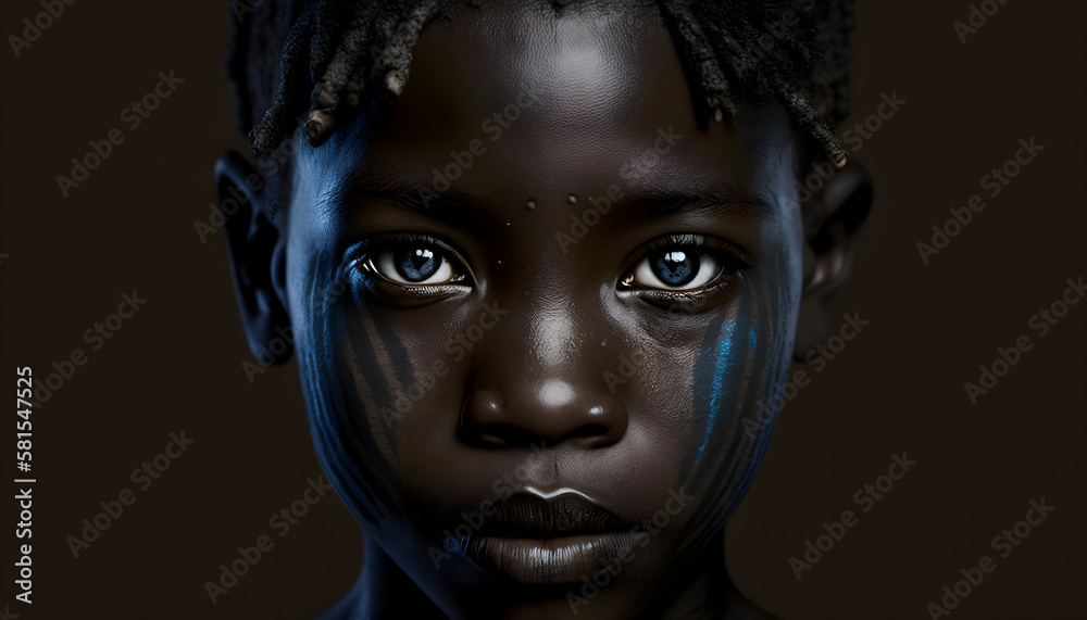 African Tribal Face Painting