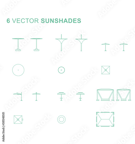 Vector - Urban furniture (Sunshades)