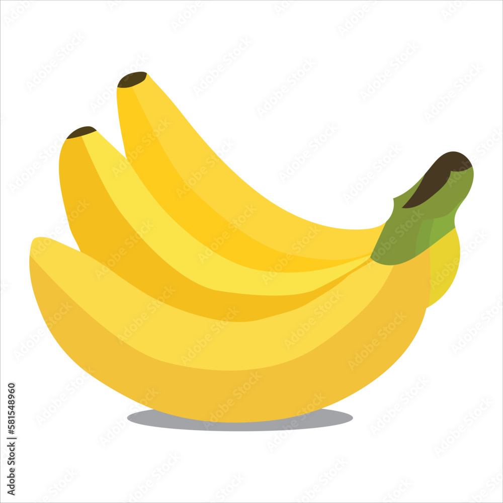 A pretty banana fruit vector art work.