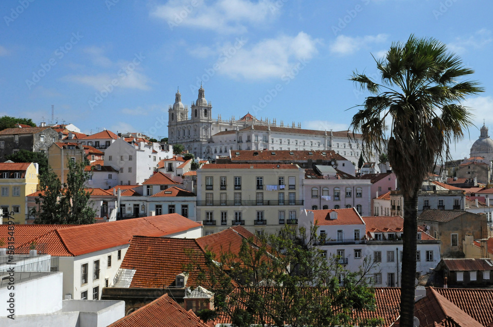 Portugal, old historical building in the center of Lisbon