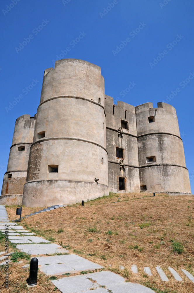 Evora Monte, Portugal - july 3 2010 : the castle