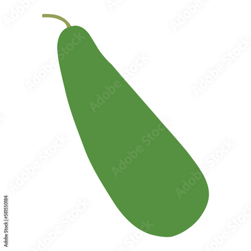 A pretty calabash vegetable vector art work.
