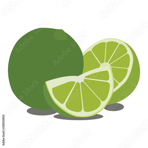 A pretty lemon fruit vector art work.  