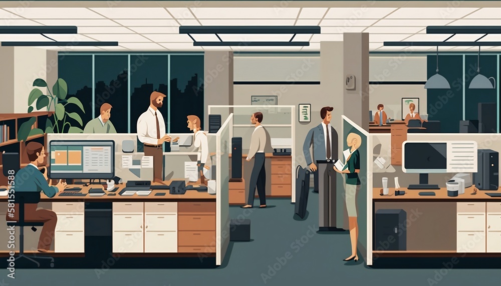 business meeting in room Generative AI business meeting in room Generative AI