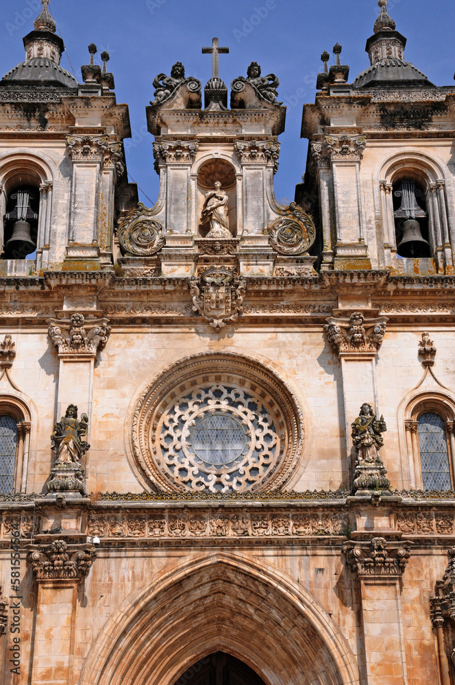 Alcobaca, Portugal - july 3 2010 : the  Alcobaca monastery