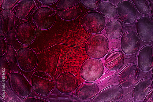 purple glass with circle background, generative ai