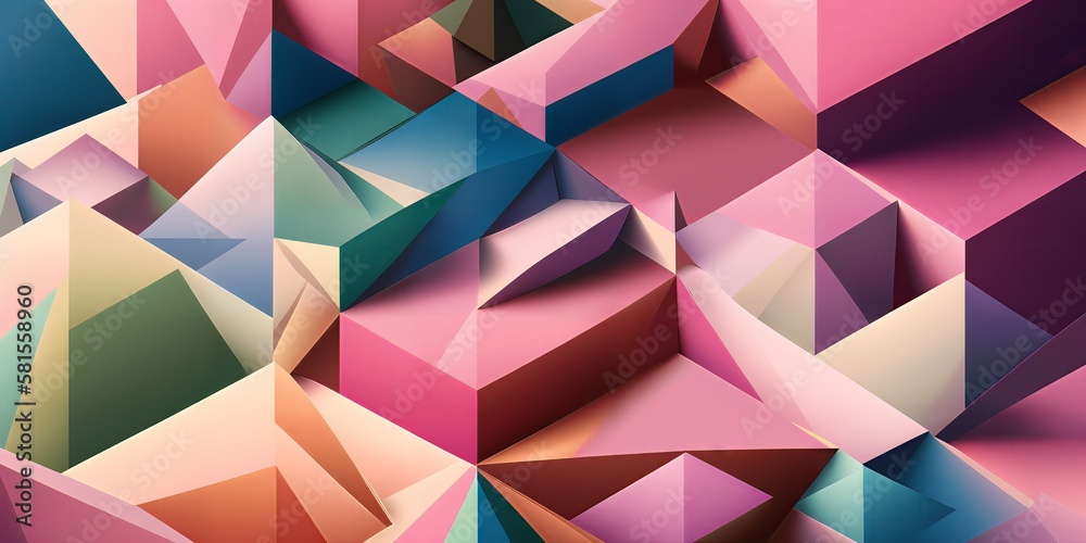 Fototapeta premium Geometric abstract wallpaper