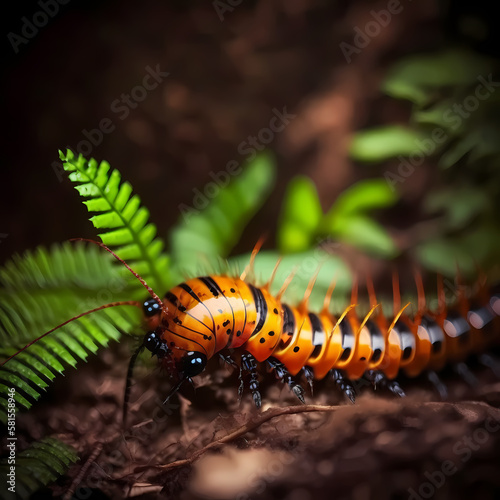 Centipede. Generative AI © premiumdesign