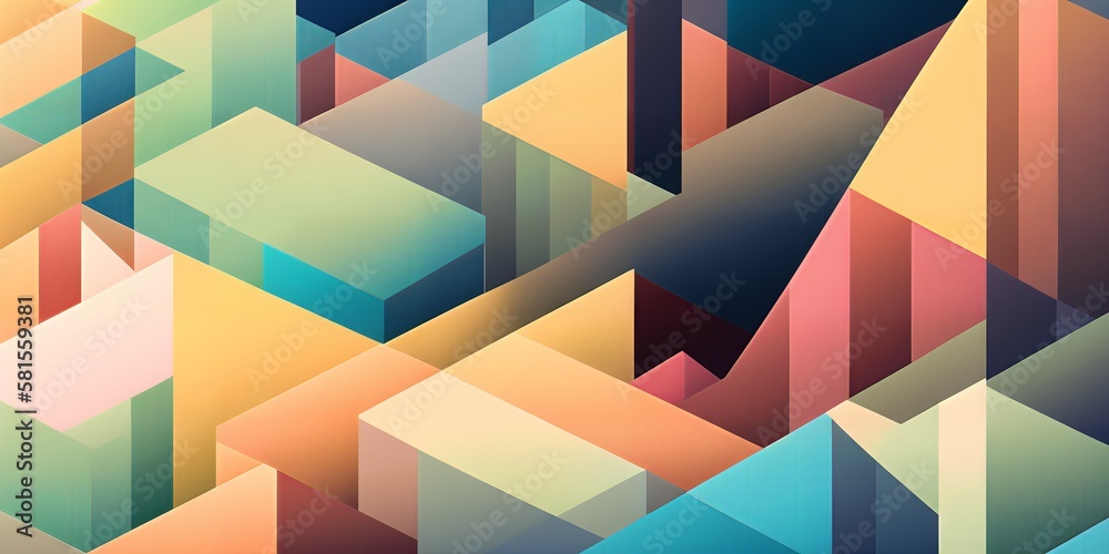 Geometric abstract wallpaper