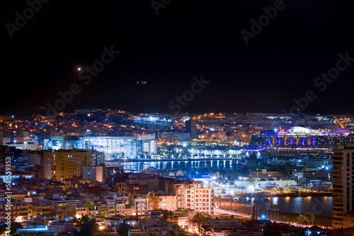 Night view of the city Las Palmas of Gran Canaria © Miguel Diaz Ojeda