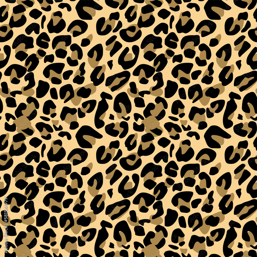 Leopard design seamless animal background