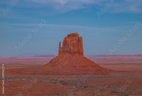 Monument Valley Landscape at Sunset - East Mitten Butte