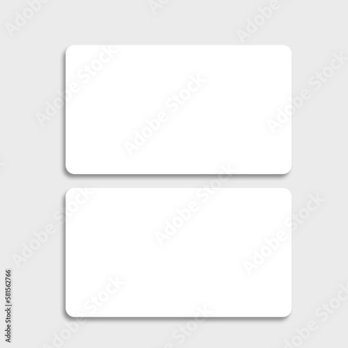 Minimal white business card clean modern mockup