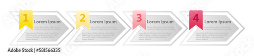 Infographic design templates for business and education can be replaceable. Vector illustration. Process infographic.