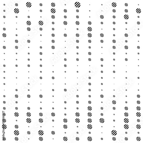 Circles line, halftone random pattern background. Vector illustration. © Sudakarn