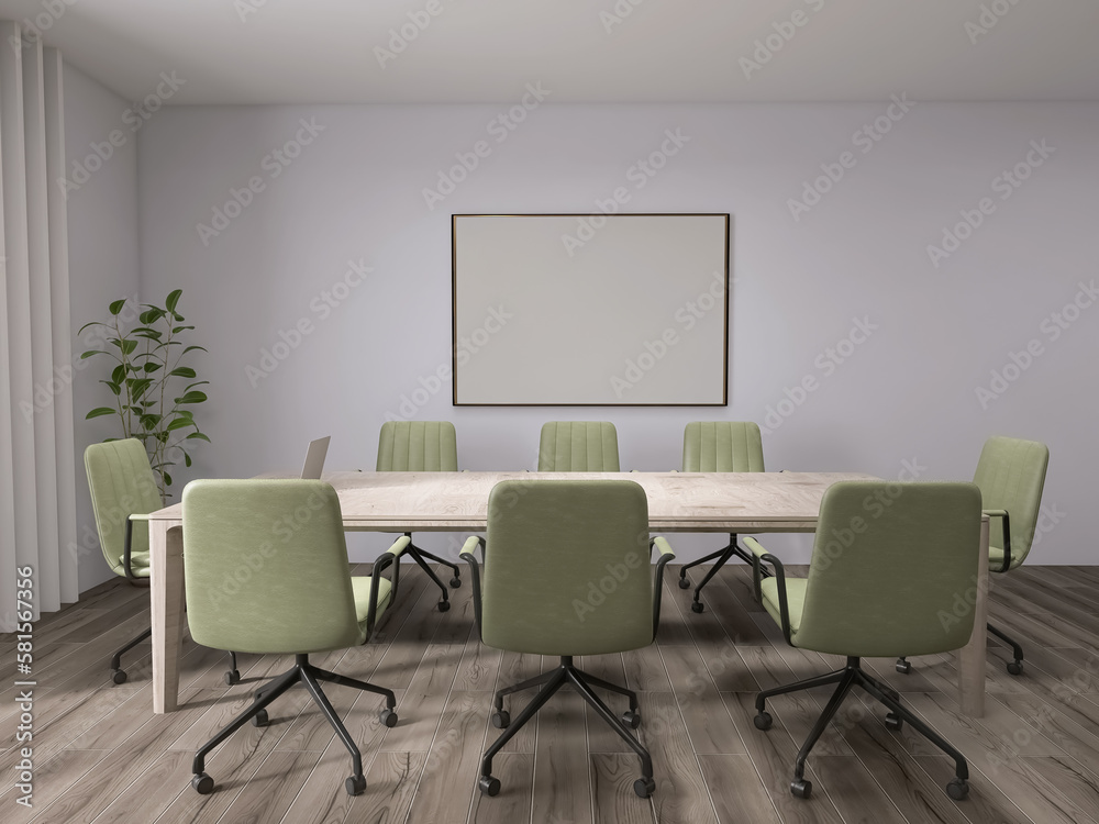 Office interior, 3d render, 3d illustration Office interior, 3d render, 3d illustration