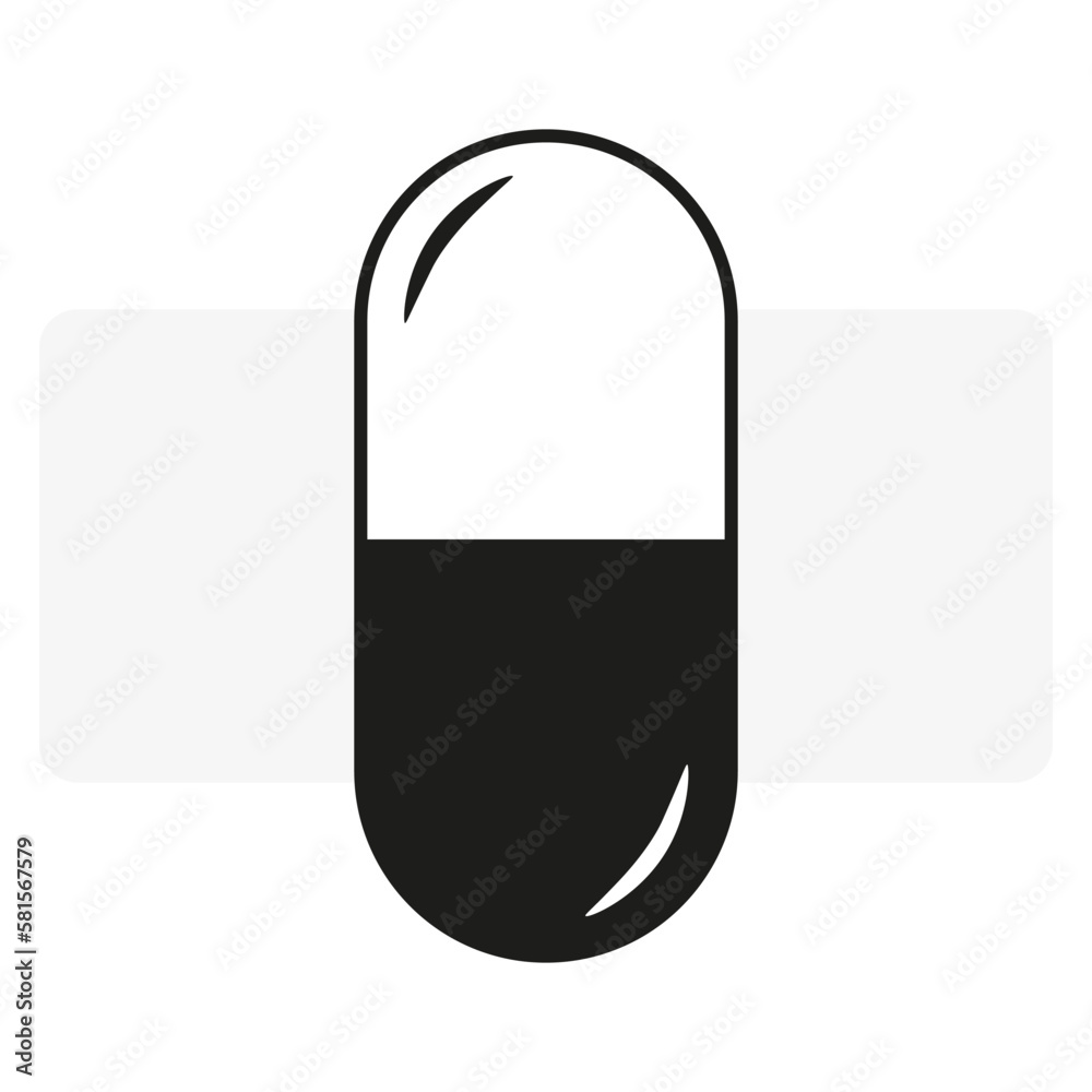 Tablet capsule icon. Medicine icon. Vector illustration. Tablet capsule icon. Medicine icon. Vector illustration.