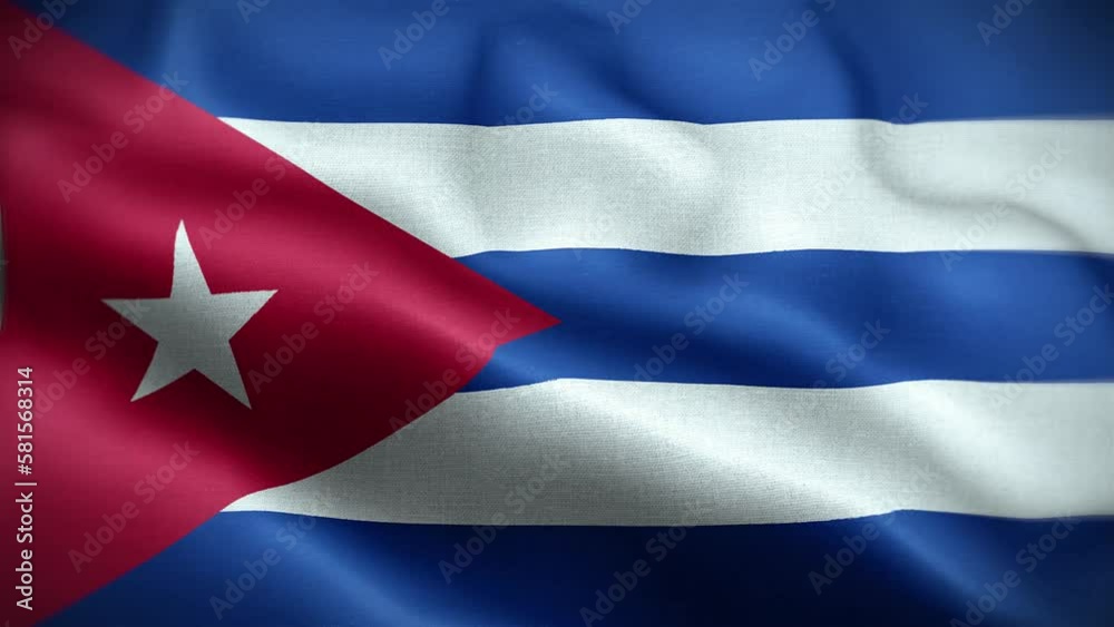4K Textured Flag of Cuba Animation Stock Video - Cuban Flag Waving in Loop - Highly Detailed Cuba Flag Stock Video 4K Textured Flag of Cuba Animation Stock Video - Cuban Flag Waving in Loop - Highly Detailed Cuba Flag Stock Video