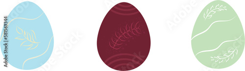 easter eggs vector