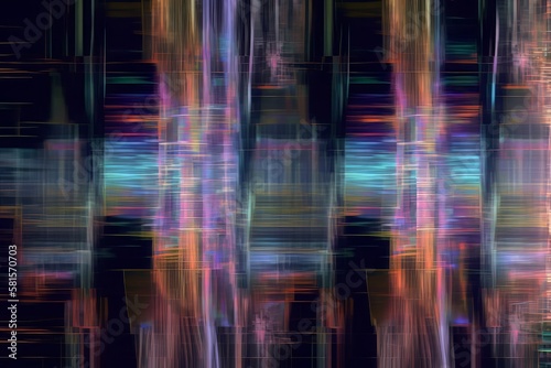 Multicolored abstract network background. Modern technological background  abstraction blurred unusual concept speed. Generative ai
