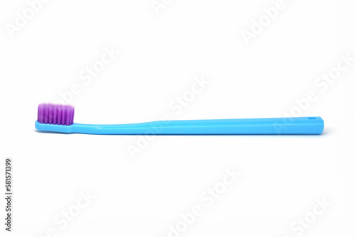 Blue toothbrush isolated on white background