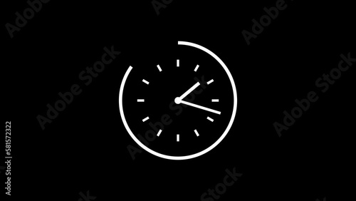 abstract beautiful clock illustration background 